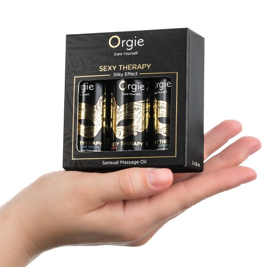 SET DE ACEITES DE MASAJE SEXY THERAPY SENSUAL MINI SIZE 3X30ML ORGIE