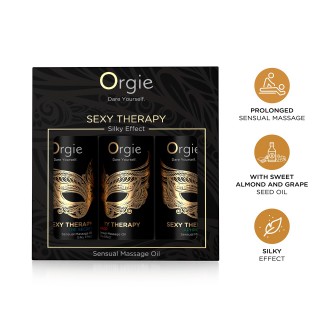 SET DI OLI DA MASSAGGIO SEXY THERAPY SENSUAL MINI SIZE 3X30ML ORGIE