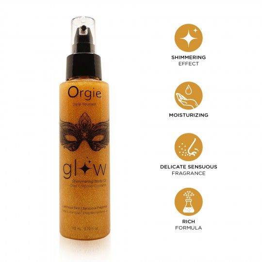 KÖRPERÖL MIT LICHTREFLEXEN GLOW 110ML ORGIE