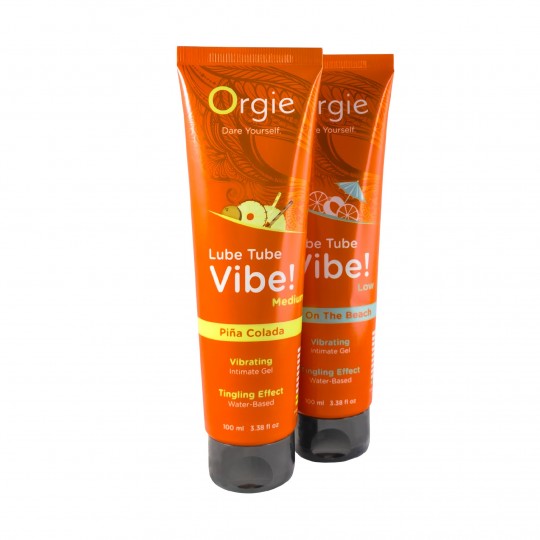 LUBRIFIANT LUBE TUBE VIBE! PIÑA COLADA INTENSITÉ MOYENNE ORGIE 100ML