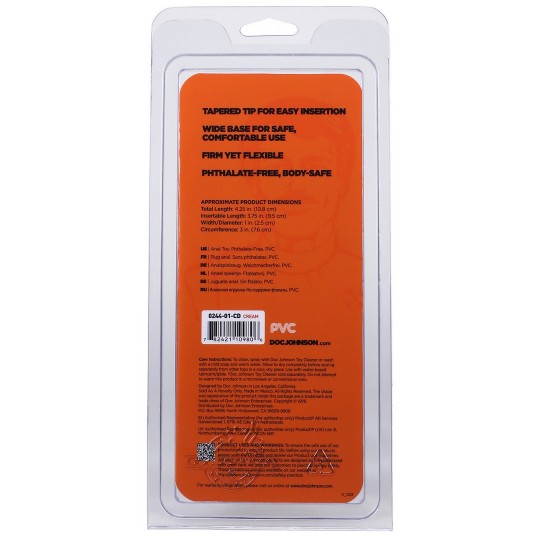 PLUG ANAL DOC JOHNSON CLASSIC BUTT PLUG FLESH SMALL