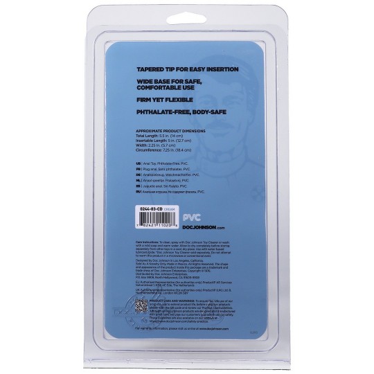 DOC JOHNSON CLASSIC BUTT PLUG FLESH LARGE