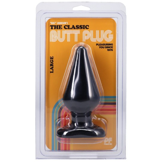 PLUG ANAL DOC JOHNSON CLASSIC BUTT PLUG NEGRO LARGE