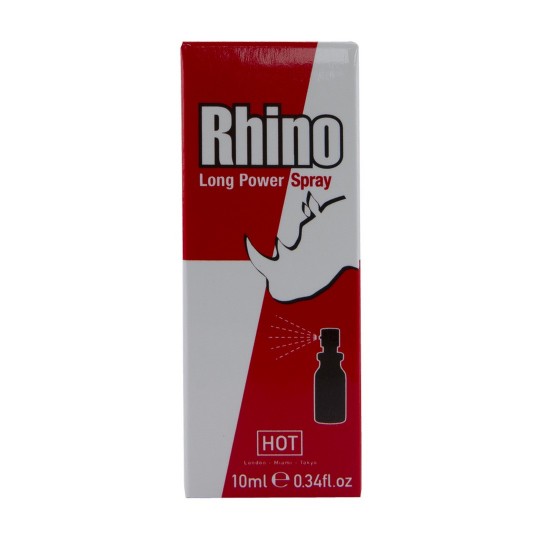 SPRAY RETARDANTE RHINO LONG POWER SPRAY HOT™ 10ML