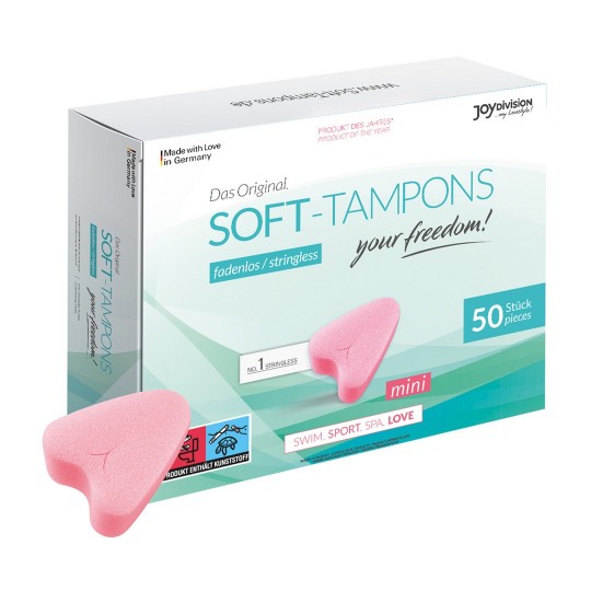 CAIXA COM 50 TAMPÕES SOFT-TAMPONS MINI
