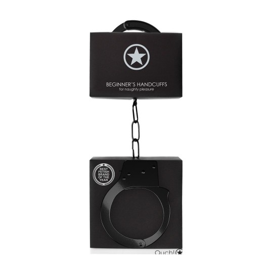 ESPOSAS EN METAL BEGINNER'S HANDCUFFS NEGRAS