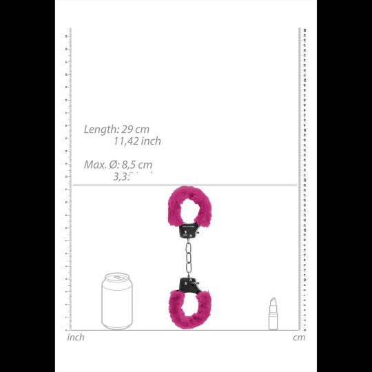 PLEASURE FURRY HANDCUFFS PINK
