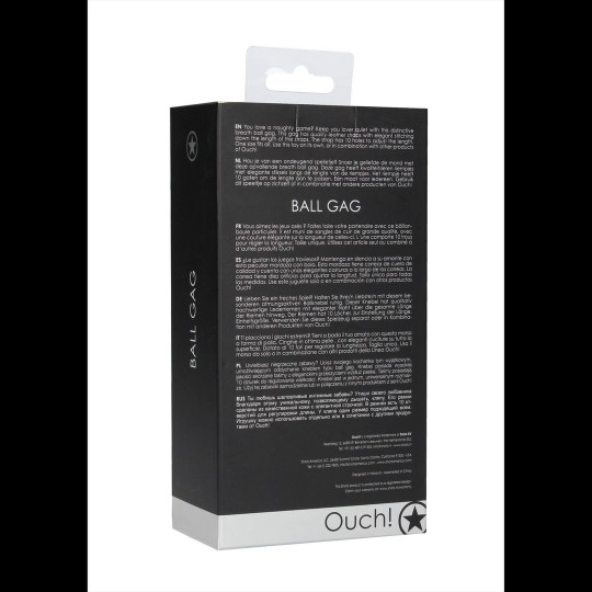 MORDAZA OUCH! BALL GAG NEGRA