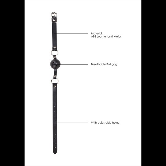 MORDAÇA OUCH! BALL GAG PRETA