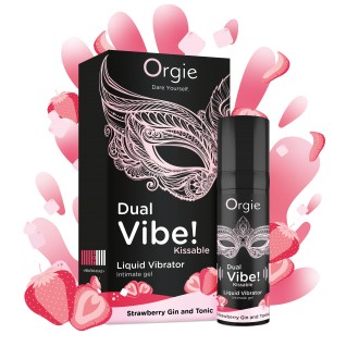 ORGIE DUAL VIBE STRAWBERRY GIN AND TONIC FLAVOUR 15ML