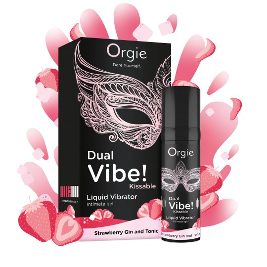 ORGIE DUAL VIBE STRAWBERRY GIN AND TONIC FLAVOUR 15ML