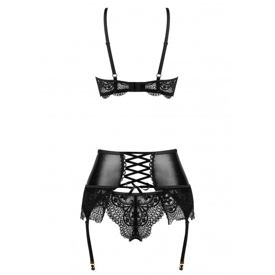 SET DI 3 PEZZI NOIR FANTASY SET BEAUTY NIGHT FASHION NERO