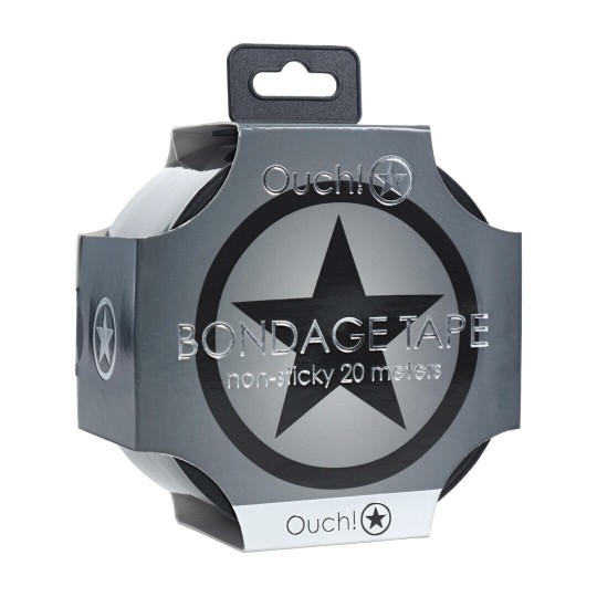 RUBAN BONDAGE PVC NON-STICK 20 M NOIR OUCH!
