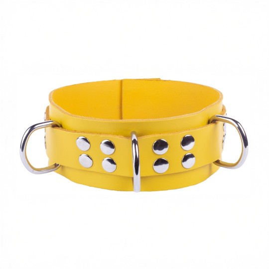 ULTRA LEATHER NECKLACE - YELLOW
