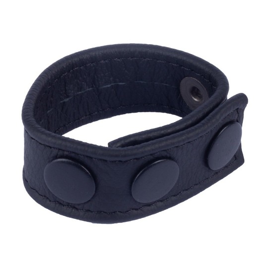 COCKY - ADJUSTABLE LEATHER COCKRING - BLACK