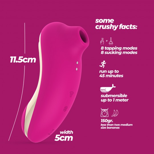 STIMOLATORE DEL CLITORIDE SUPERNOVA CRUSHIOUS ROSA