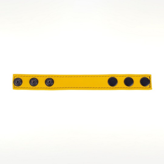 COCKY - ADJUSTABLE LEATHER COCKRING - YELLOW