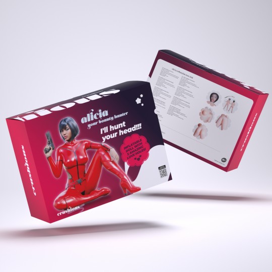 CRUSHIOUS ALICIA THE BOUNTY HUNTER EBONY INFLATABLE DOLL