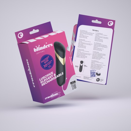 BLINDERS PROIETTILE VIBRANTE RICARICABILE NERO CRUSHIOUS