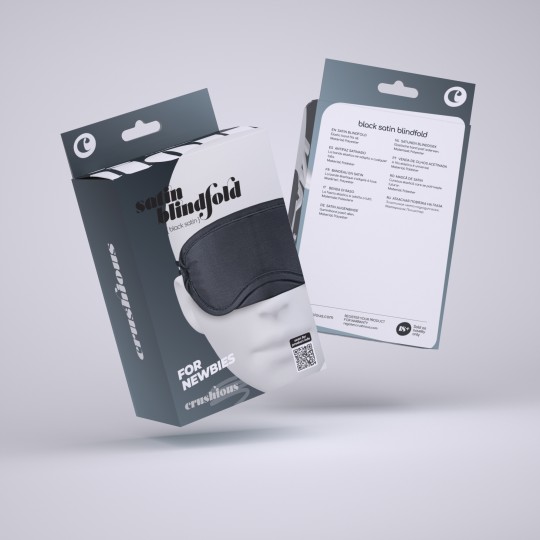 MASCHERA IN RASO NERO CRUSHIOUS