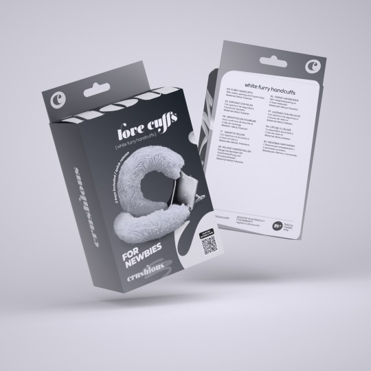 POLSINI IN PELUCHE LOVE CUFFS BIANCHI CRUSHIOUS