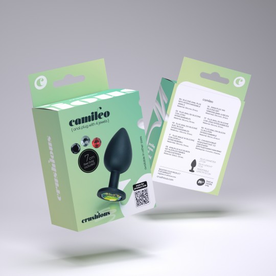 CRUSHIOUS CAMILEO SMALL ANAL PLUG WITH 4 INTERCHANGEABLE JEWELS