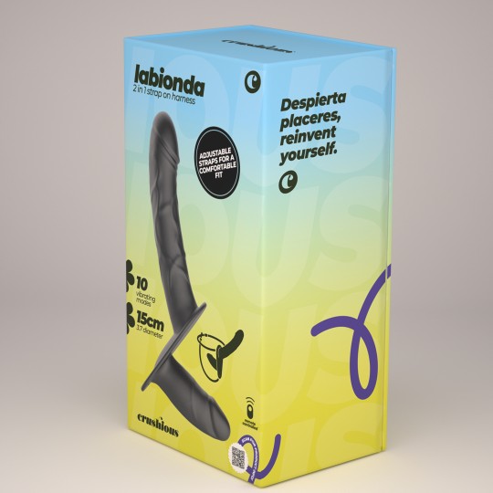 LABIONDA DOPPELTER STRAP-ON MIT FERNBEDIENUNG CRUSHIOUS
