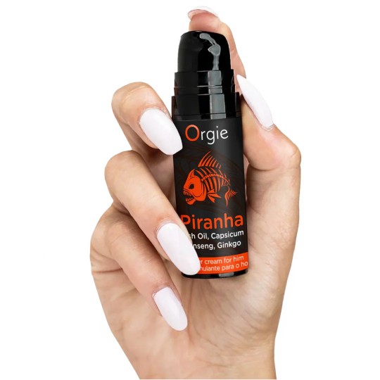 СТИМУЛИРУЮЩИЙ КРЕМ ДЛЯ МУЖЧИН PIRANHA POWER CREAM 15 МЛ ORGIE