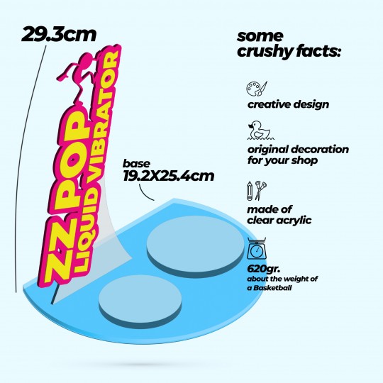 AUSSTELLER FÜR DEN FLÜSSIGKEITSVIBRATOR ZZ POP CRUSHIOUS