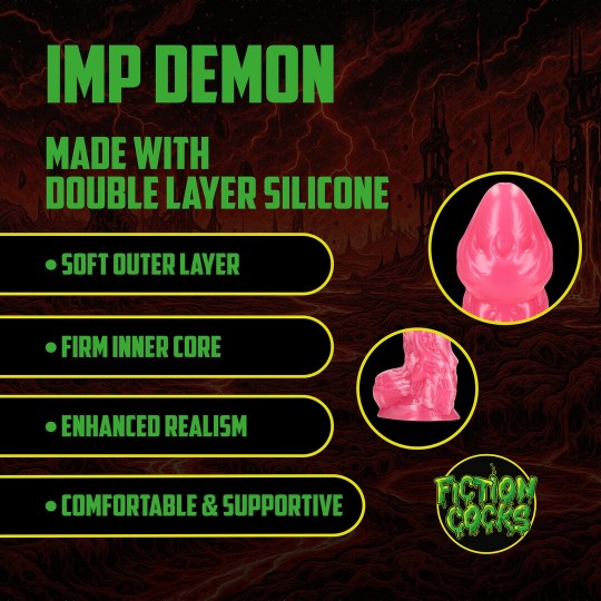 IMP DEMON - SILICONE DILDO - RED