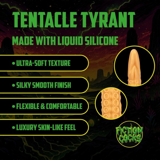 TENTACLE TYRANT - ANAL SNAKE - 21.7 / 55 CM - GOLDEN