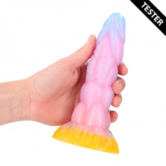 RAINBOW CANINE - SILICONE BUTT PLUG - RAINBOW - TESTER