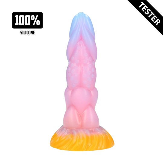 RAINBOW CANINE - SILICONE BUTT PLUG - RAINBOW - TESTER