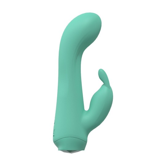 MINI DUAL RABBIT VIBRATOR - GREEN
