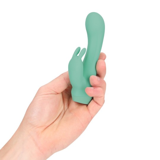 MINI DUAL RABBIT VIBRATOR - GREEN