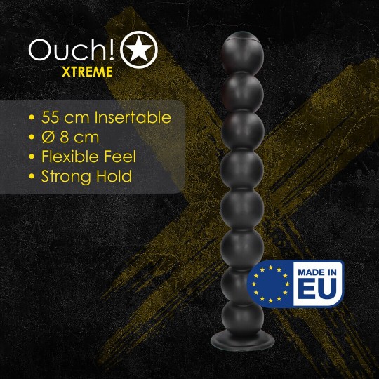 BALLS OF LUST - ANAL PLUG - 55 CM - BLACK