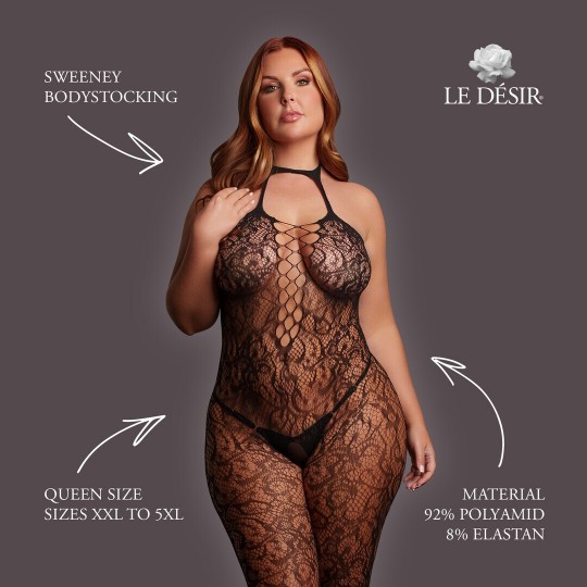 SWEENEY - BODYSTOCKING - QUEEN SIZE - BLACK