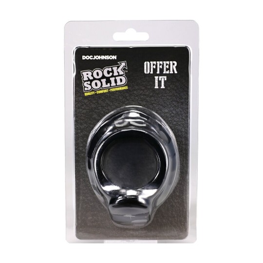 OFFER IT - SILICONE COCKRING - BLACK