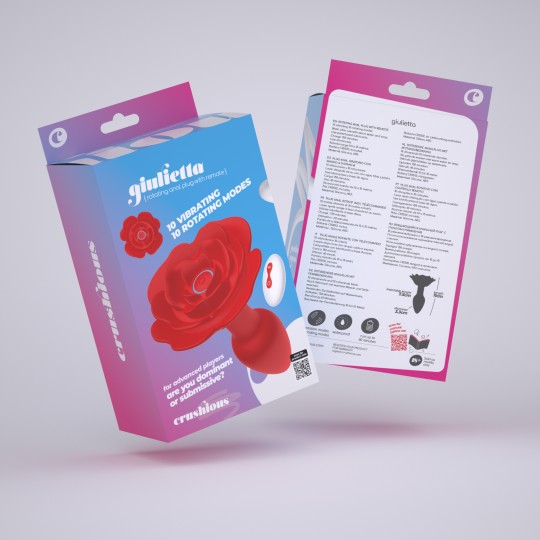 GIULIETTA PLUG ANAL ROTATIVO COM COMANDO À DISTÂNCIA CRUSHIOUS