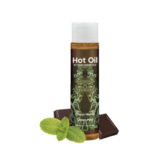 HUILE DE MASSAGE À EFFET CHAUFFANT CHOCOLAT-MENTHE HOT OIL NUEI 100ML