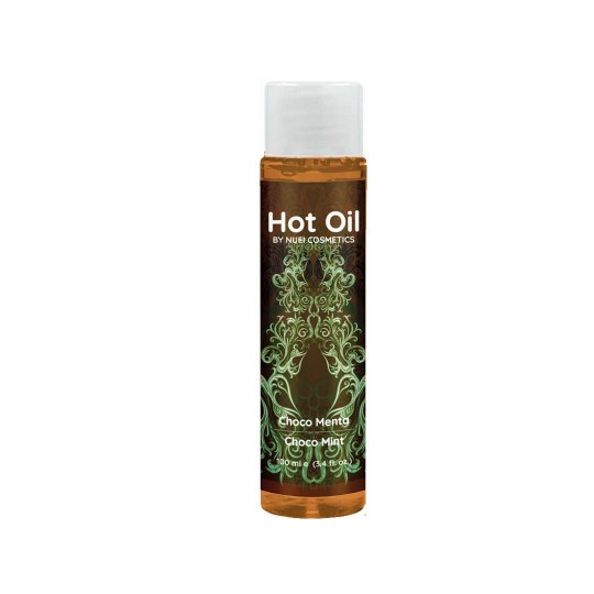 OLIO DA MASSAGGIO CON EFFETTO TERMICO AL CIOCCOLATO E MENTA HOT OIL NUEI 100ML