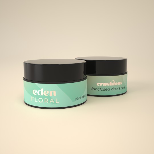 VELA DE MASSAGEM EDEN COM FEROMONAS E AROMA FLORAL 20ML CRUSHIOUS
