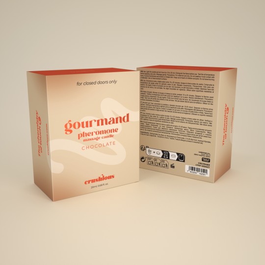 BOUGIE DE MASSAGE GOURMAND AUX PHÉROMONES ET AU PARFUM DE CHOCOLAT 20 ML CRUSHIOUS