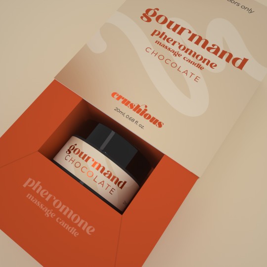 GOURMAND-MASSAGEKERZE MIT PHEROMONEN UND SCHOKOLADENDUFT 20 ML CRUSHIOUS
