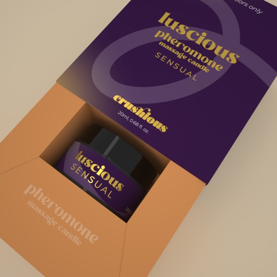 VELA DE MASAJE LUSCIOUS CON FEROMONAS Y AROMA SENSUAL 20ML CRUSHIOUS