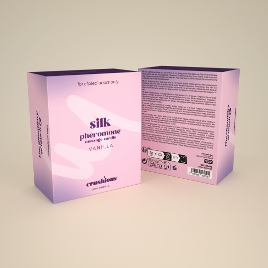 МАССАЖНАЯ СВЕЧА SILK С ФЕРОМОНАМИ И АРОМАТОМ ВАНИЛИ 20 МЛ CRUSHIOUS