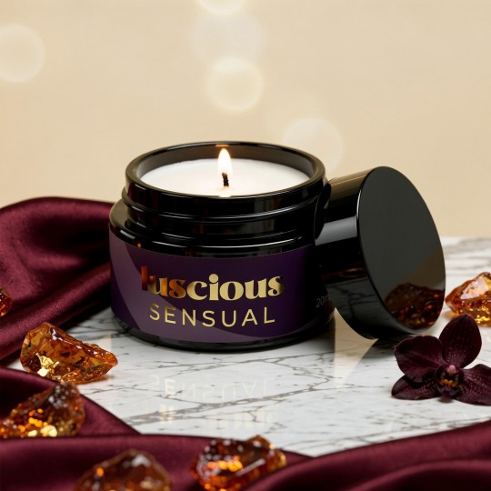 CRUSHIOUS LUSCIOUS MASSAGE CANDLE WITH PHEROMONES AND SENSUAL AROMA 20ML