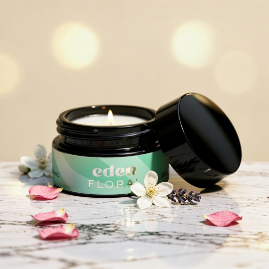 VELA DE MASSAGEM EDEN COM FEROMONAS E AROMA FLORAL 20ML CRUSHIOUS