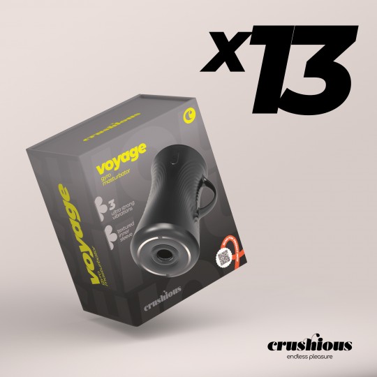 PACK DE 13 MASTURBATEUR ULTRA PUISSANT VOYAGE CRUSHIOUS