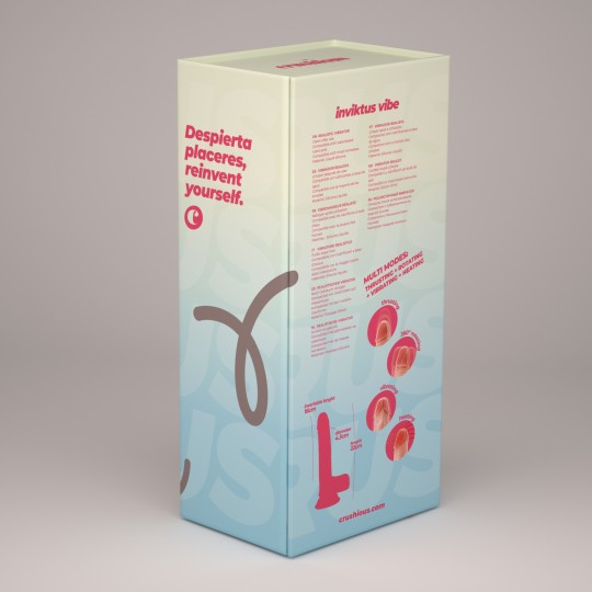 CRUSHIOUS INVIKTUS VIBE 8,5 VIBRATEUR EN SILICONE LIQUIDE COULEUR CHAIR